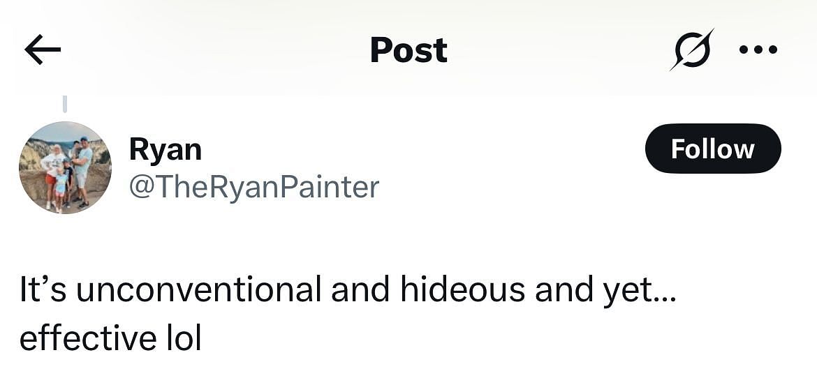 Fan Reaction _ Image taken via X/@TheRyanPainter